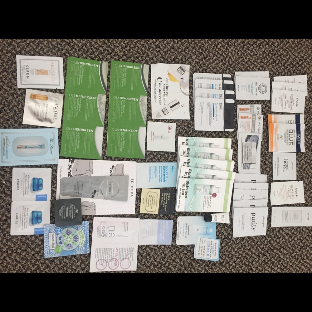 Skin care samples haul Fresh Belief Ole henriksen